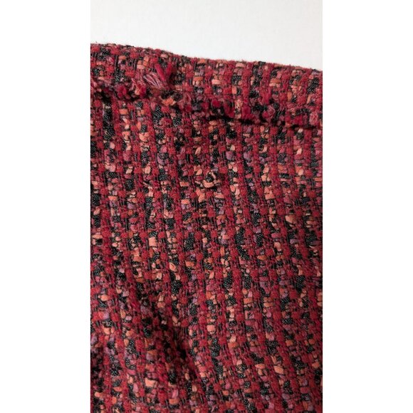 Nic+Zoe Transformative Tweed Jacket Fringe Womens 2X Open Front Cardigan Blazer - Picture 7 of 11